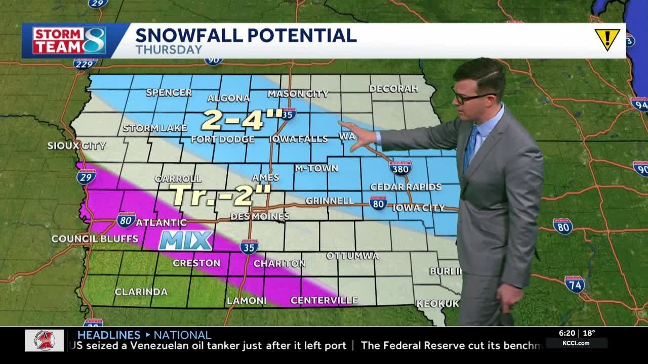 Iowa weather: Snow and ice chances return today with more snow for our weekend