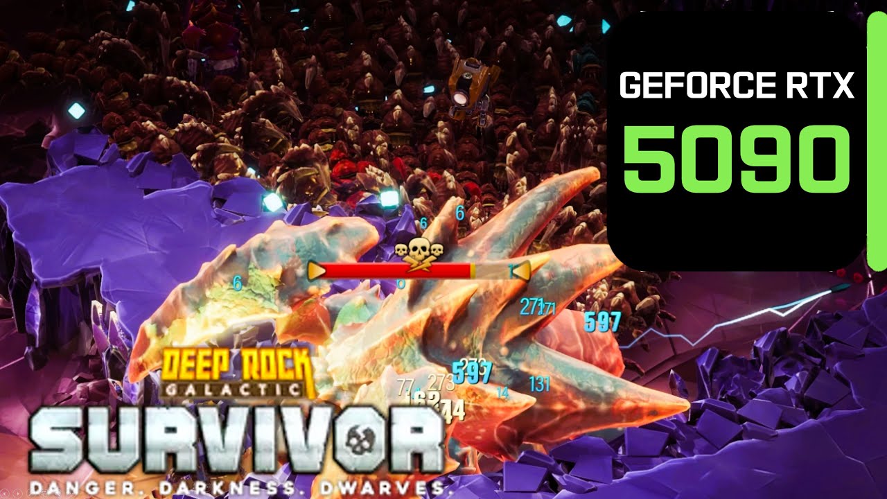Deep Rock Galactic Survivor– RTX 5090 + 9950X3D benchmark (4K)