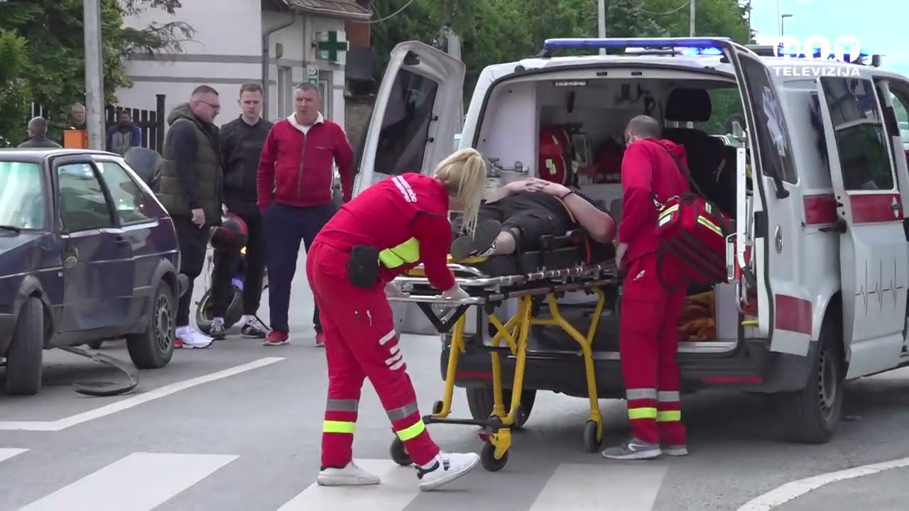 Brcko - Saobracajna nezgoda u Ulici Miroslava Krleze - Hit Televizija Brcko