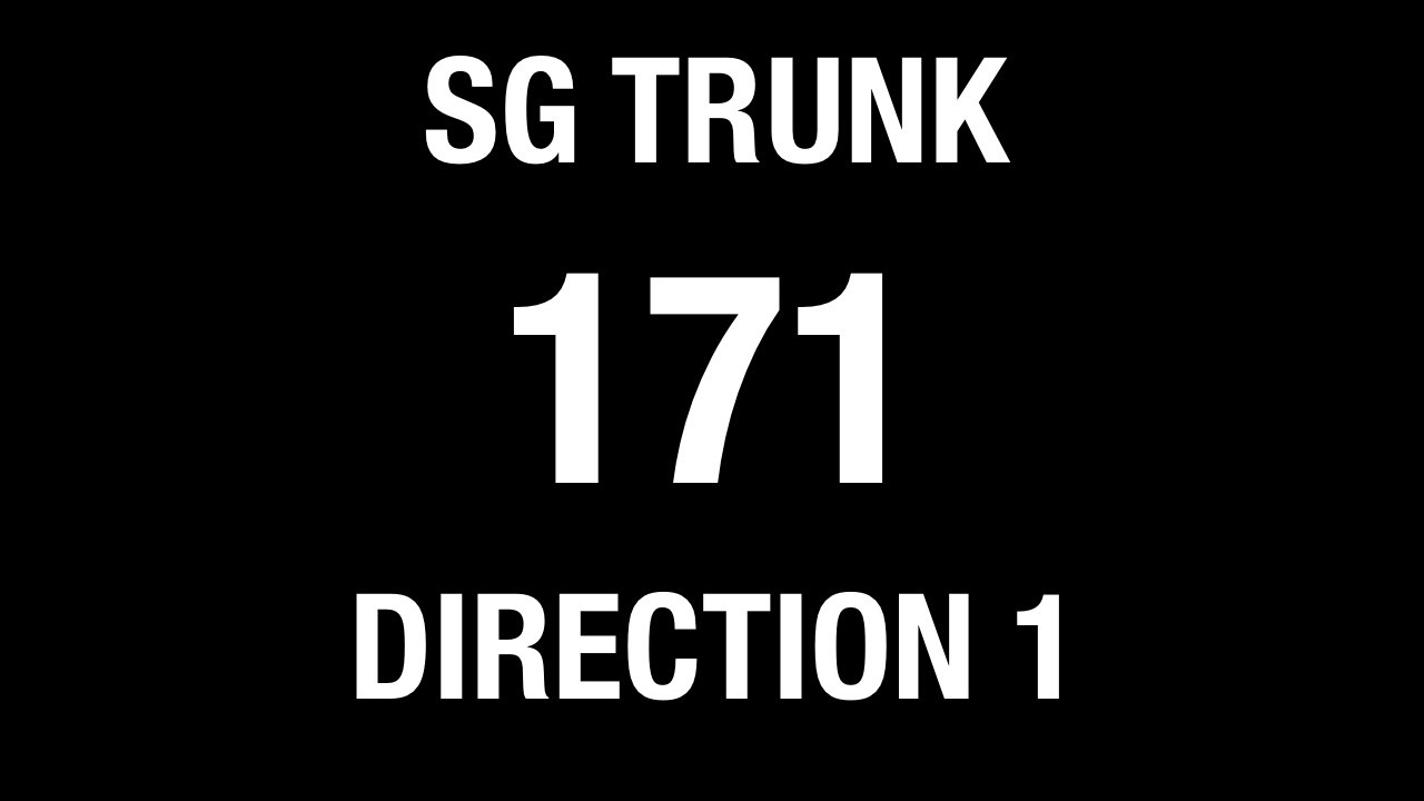SMRT Buses Trunk 171 (Direction 1) (BFTP 2018) | Bus Service Hyperlapse