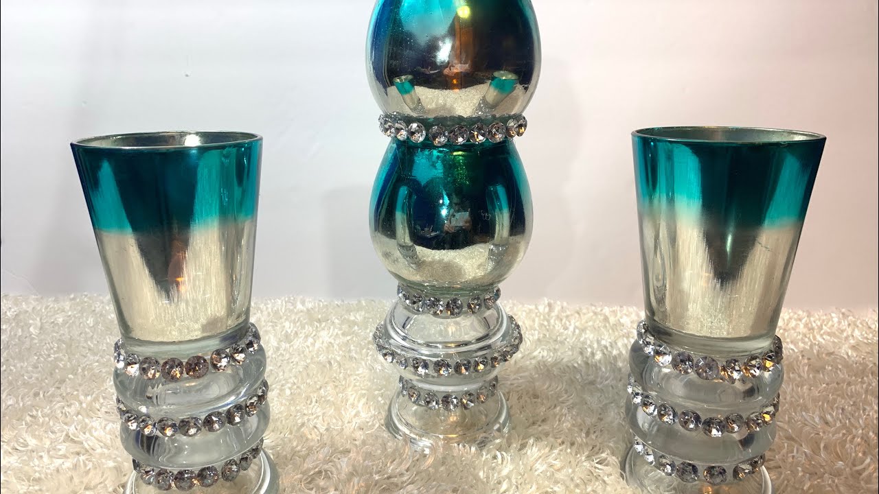 DIY; SET DE CANDELABROS CON MATERIALES DEL DOLLAR TREE