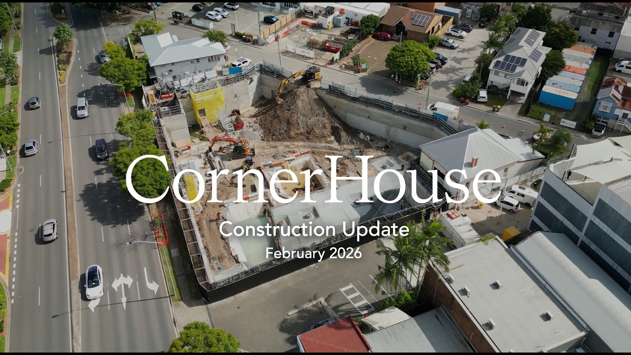 Construction Update, February #7 - Corner House, Stones Corner by DeMartini Fletcher