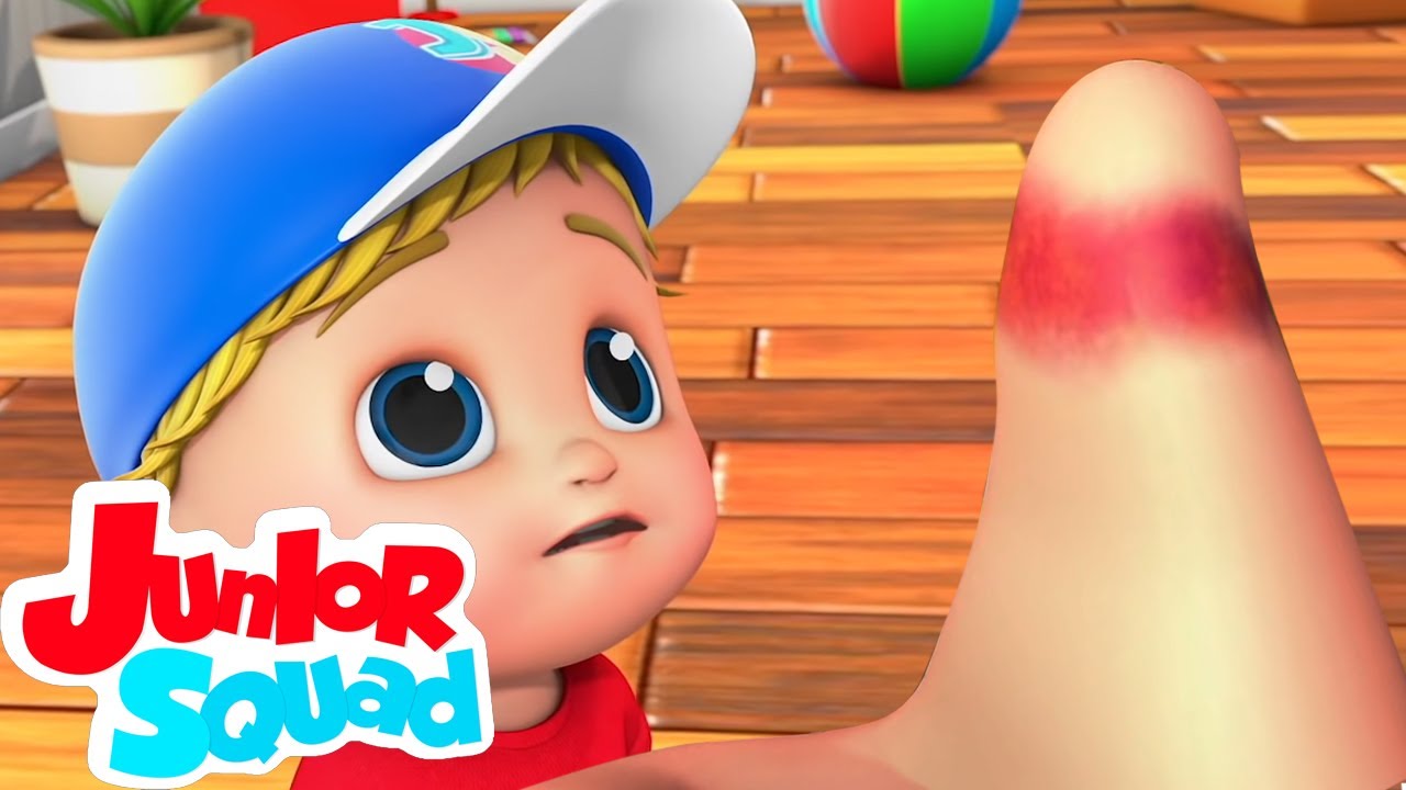 Boo boo canção | Musica para bebes | Desenhos animado | Junior Squad Português | Educação