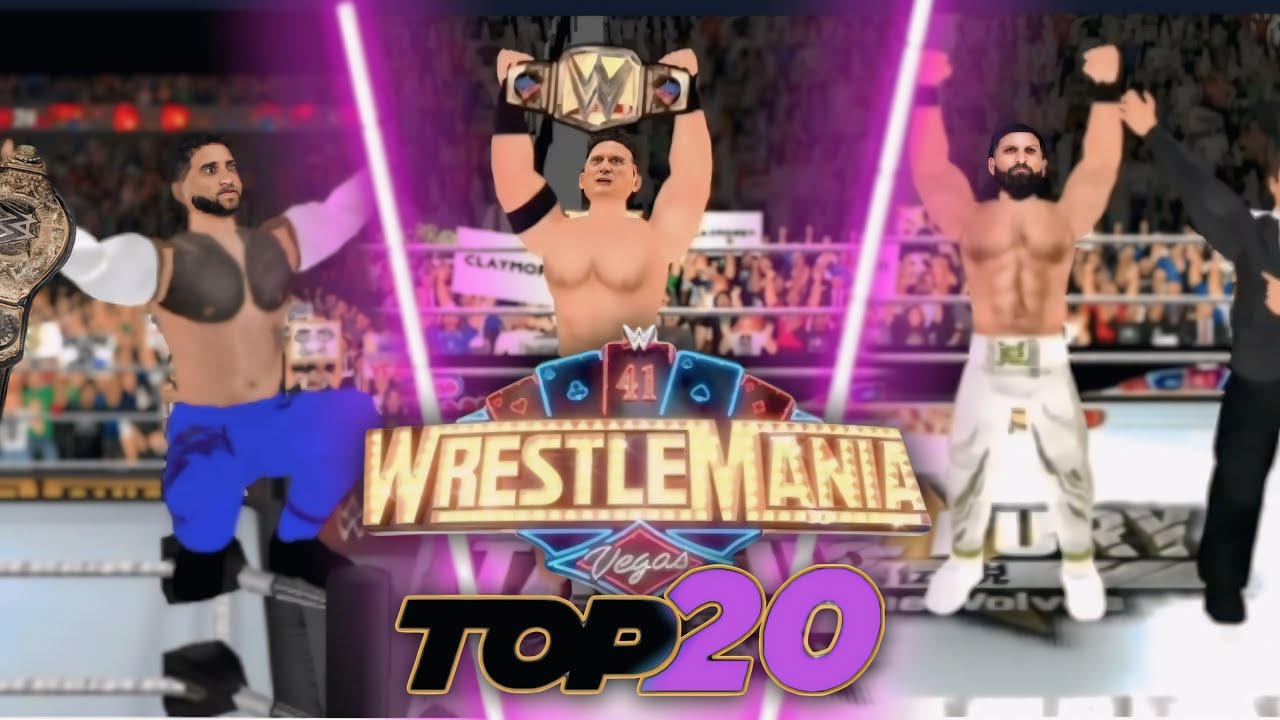 WWE WRESTLEMANIA 41 TOP 20 MOMENTS AS WR3D!