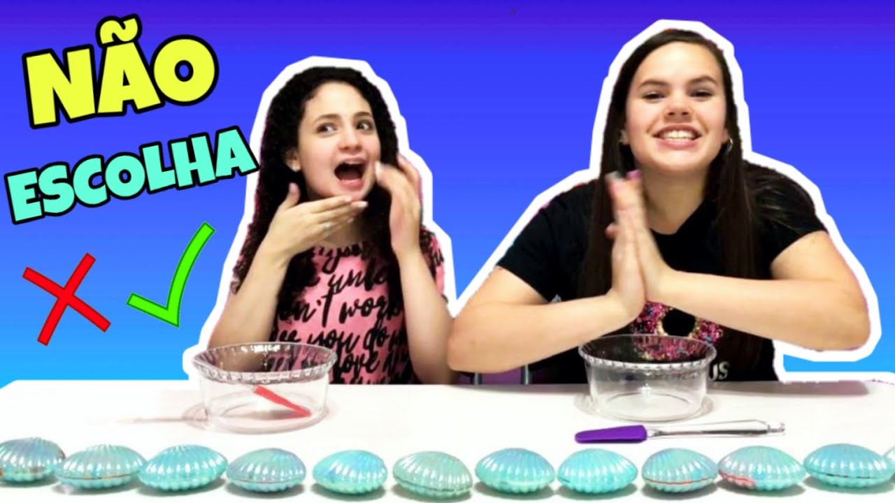 NÃO ESCOLHA A CONCHINHA ERRADA!! Ft. Milena Lira (SLIME CHALLENGE)