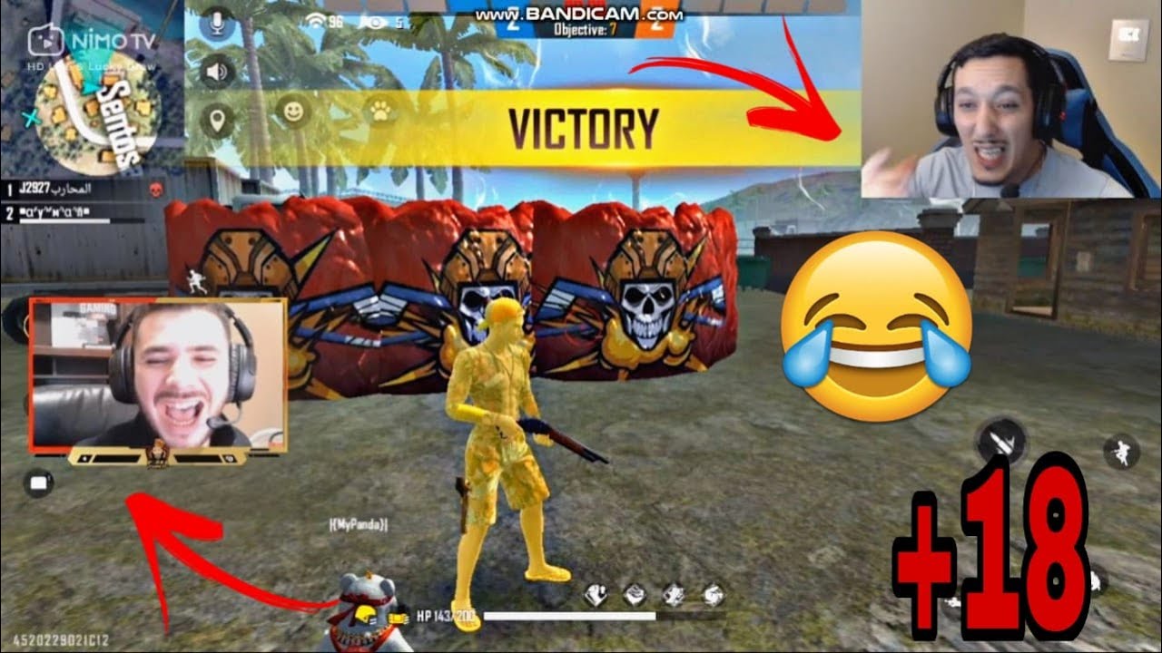 شاهد  vodka vs pinatz في لعبة free fire لموووت ديال ضحك ههههه +18