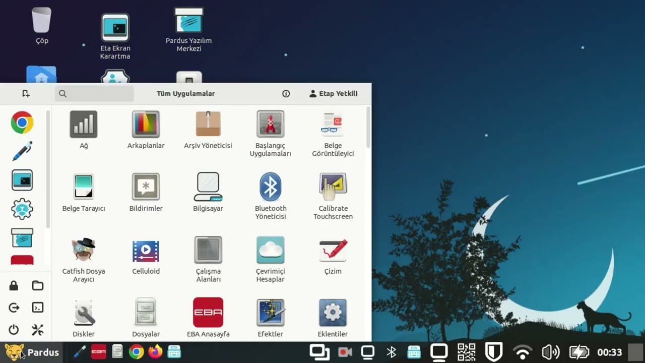 Pardus Etap 23 Açılış USB Diski Oluşturma QR Kod İle Oturum Açma