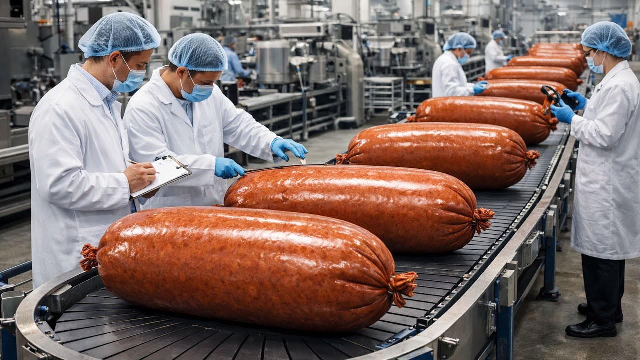 5 COSAS que NO SABES sobre CÓMO se HACEN SALCHICHAS en FÁBRICAS