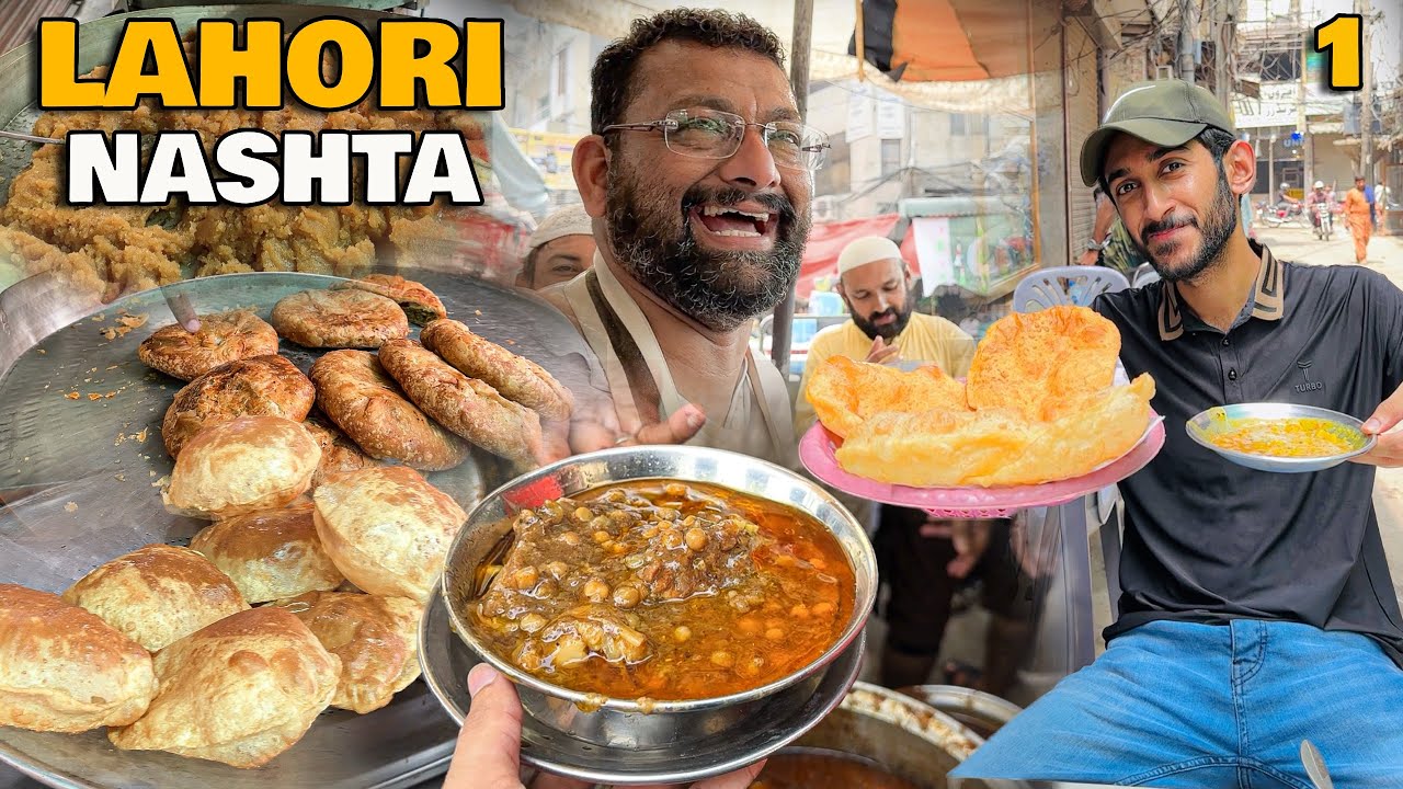 MOST FAMOUS LAHORI NASHTA POINTS | SALEEM BUTT Mutton Chanay , ZAFAR HALWA PURI | LAHORE