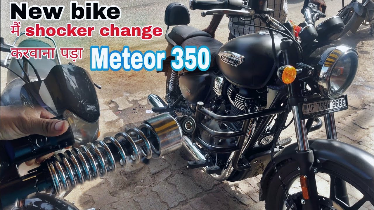 Brand new Meteor 350 suspension upgrade || shocker upgrade || adorable travelers