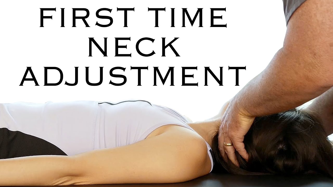 First Time Chiropractic Neck Adjustment for Neck & Shoulder Pain, Chiro Cracks Neck