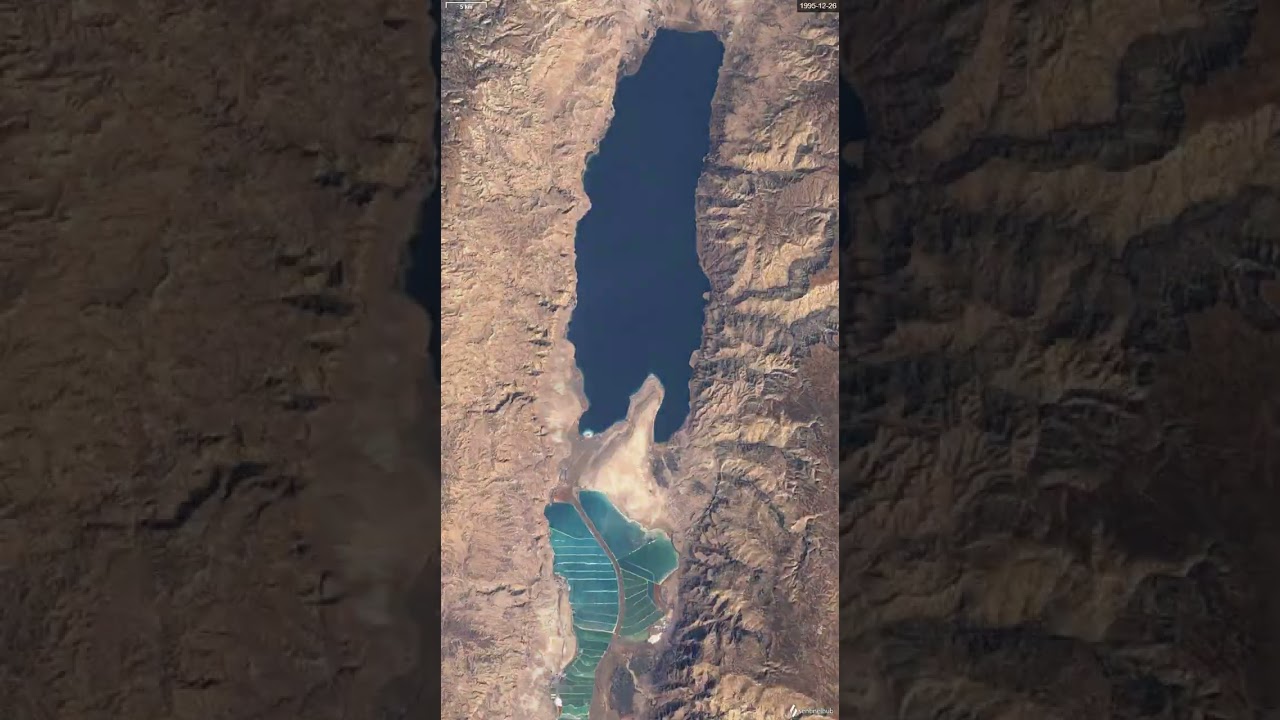 Dead Sea 50 Year Time Lapse