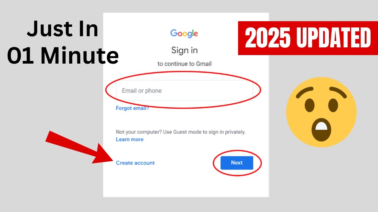 How to Create Gmail and Google Account on Laptop PC 2025 (Easiest Way)