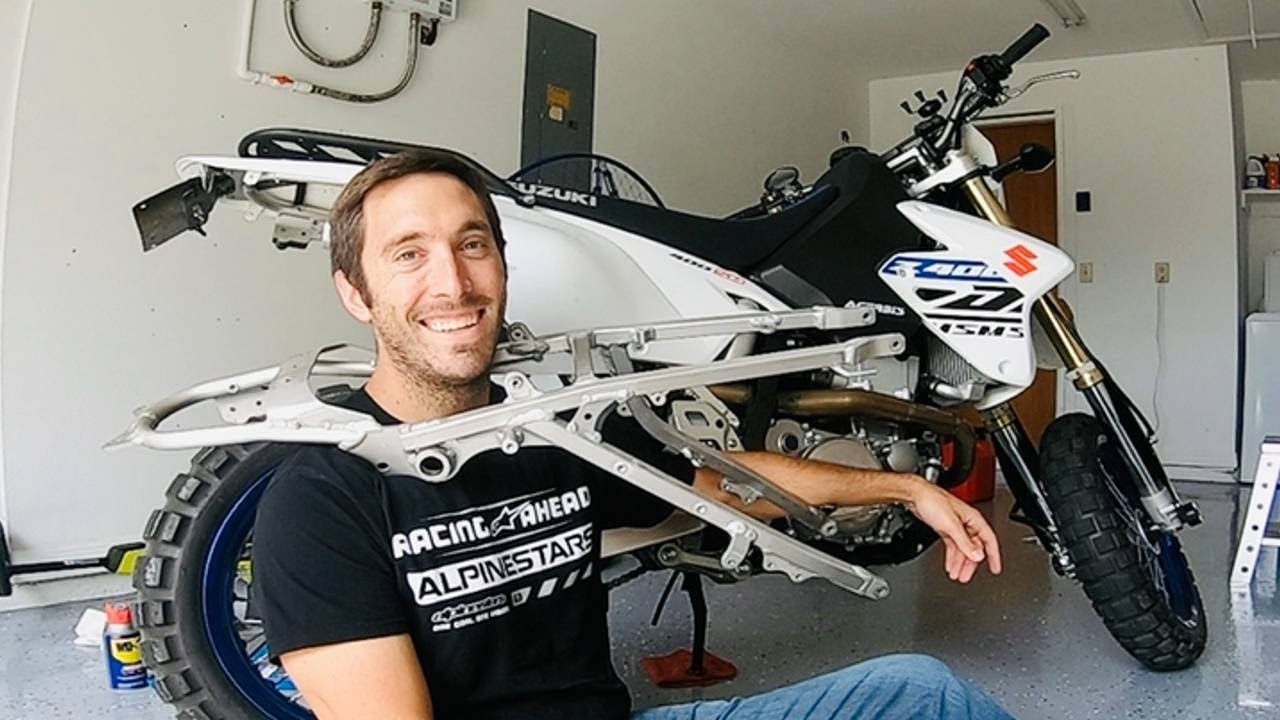 Suzuki DR-Z400 Subframe Removal and Replacement | I Crashed My Bike