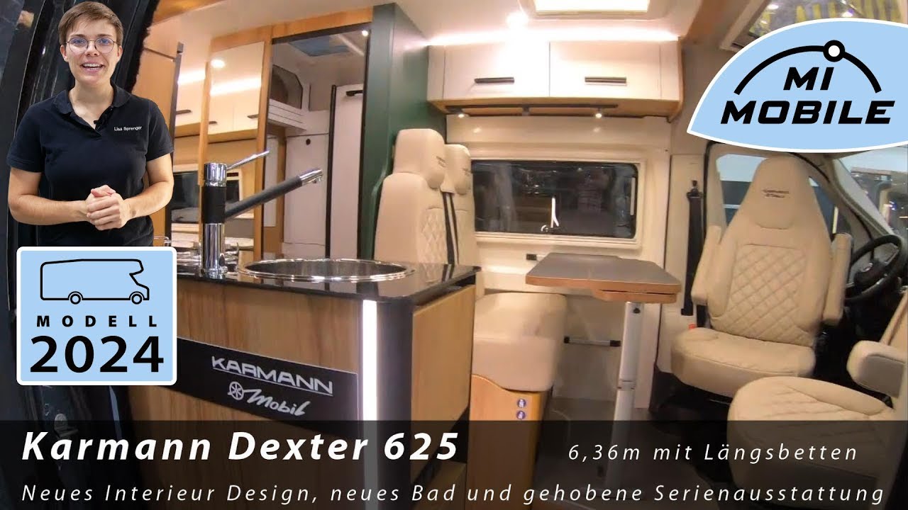 Luxus Ausstattung - Karmann Dexter 625 - 2024 - Längsbetten, Lithium, Dieselheizung, Sunroof
