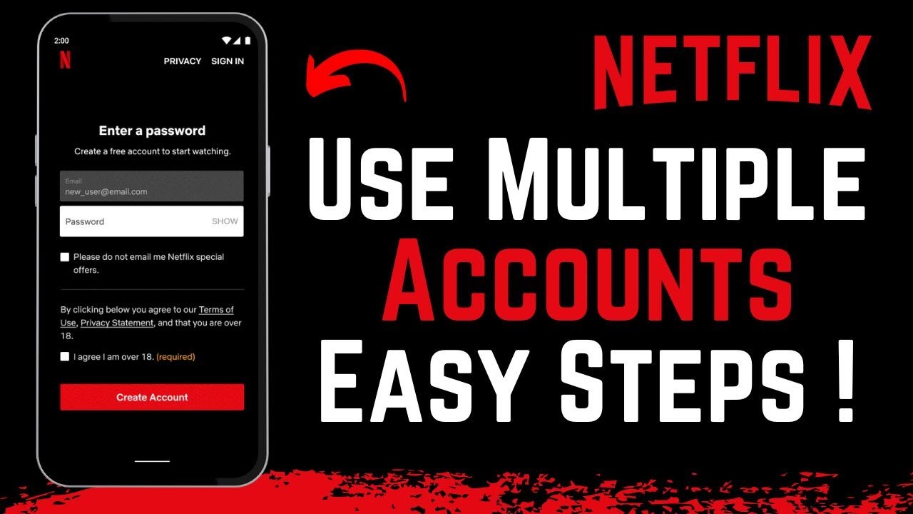 How to Use Netflix Multiple Accounts !
