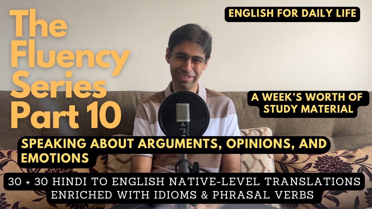 English Fluency Series #10 | try my method | 60+ sentences | speak the way the natives do
