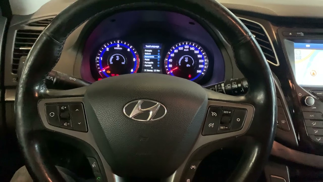 Hyundai i40 изменить язык меню