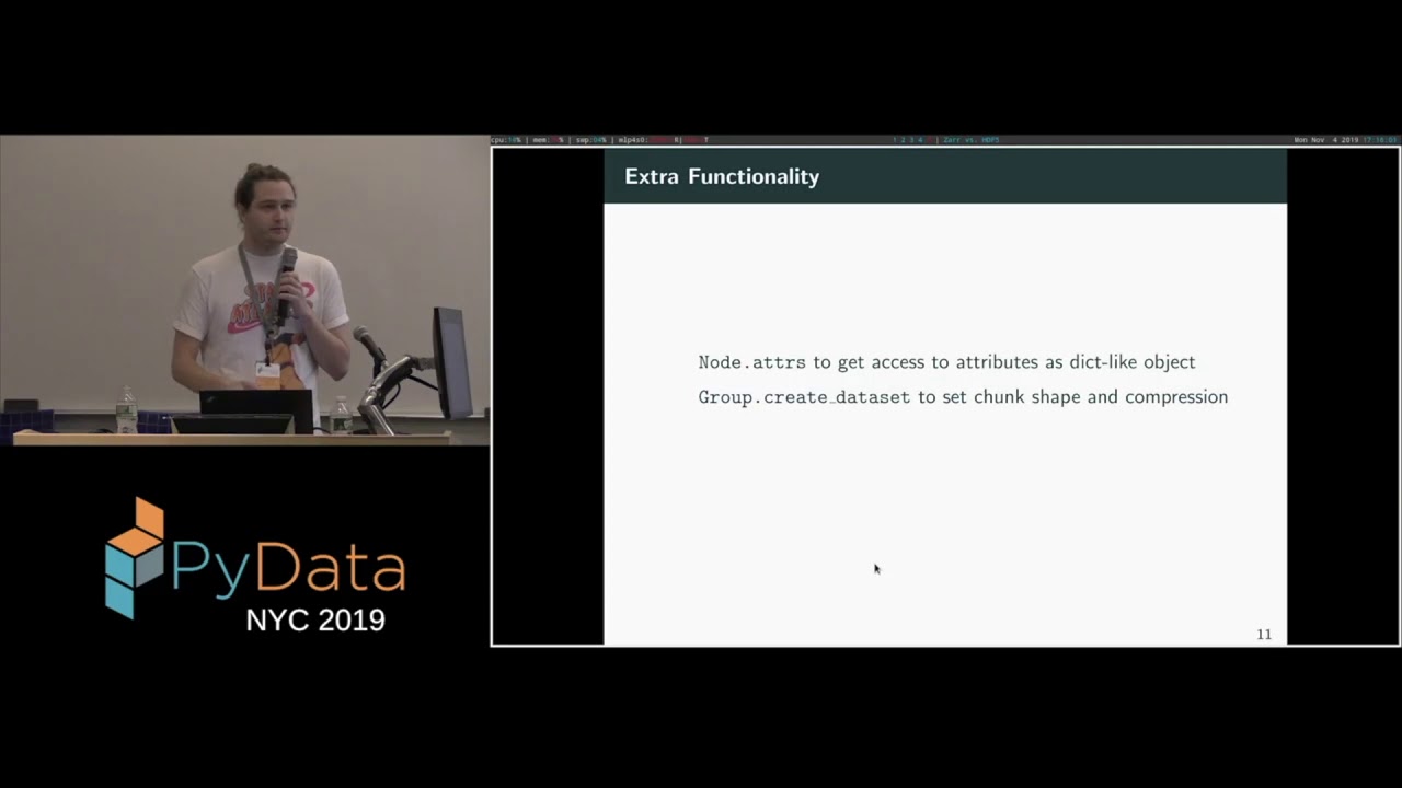 Joe Jevnik: Zarr vs. HDF5 | PyData New York 2019