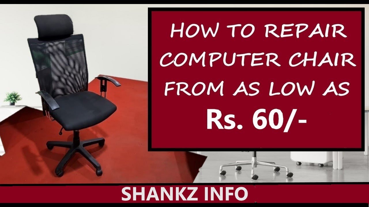 How to Repair Computer Chair || Low Cost Office Chair Repair || Sinking Chair Repair