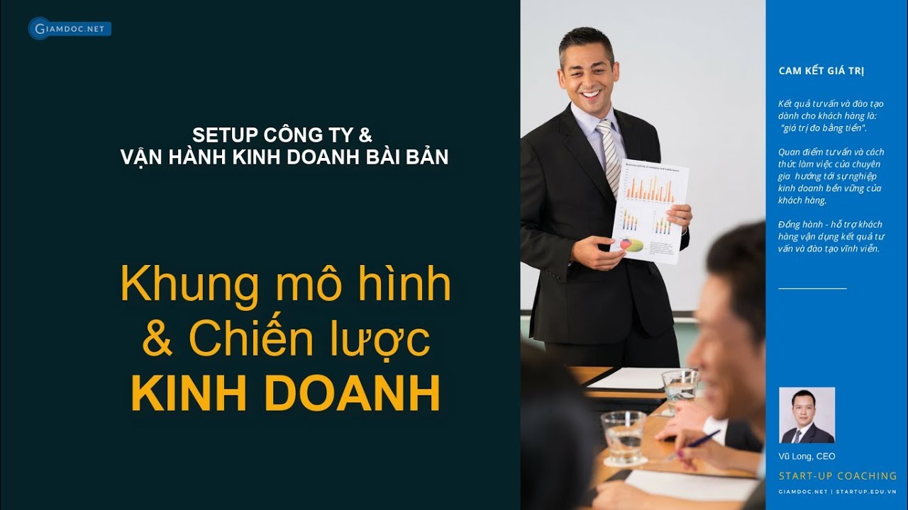 Setup công ty & vận hành kinh doanh bài bản | Bài 2 - Khung mô hình kinh doanh