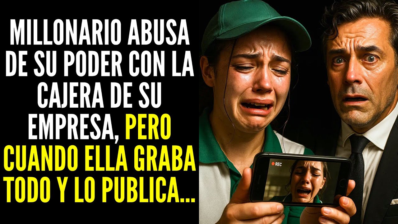 MILLONARIO ABUSA DE SU PODER CON LA CAJERA DE SU EMPRESA, PERO CUANDO ELLA GRABA TODO Y PUBLICA...