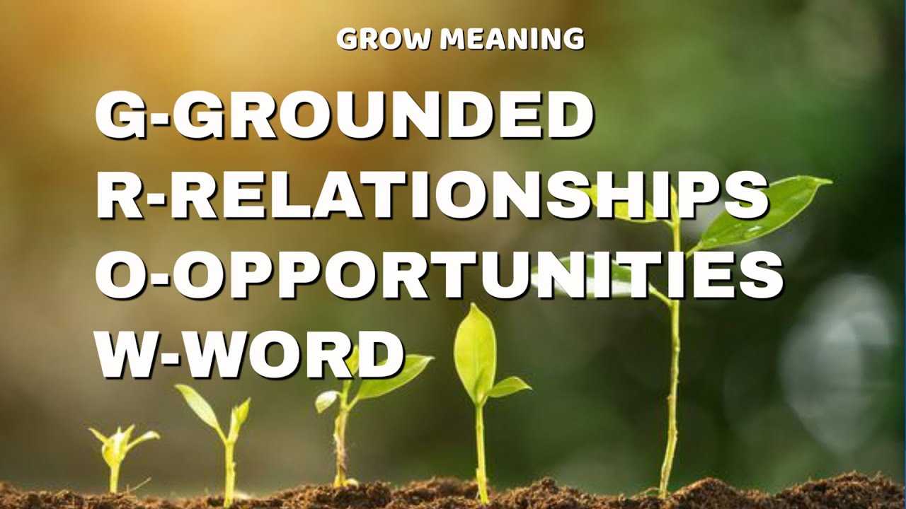 MEANING OF GROW BY PASTOR HENRY MUSANA