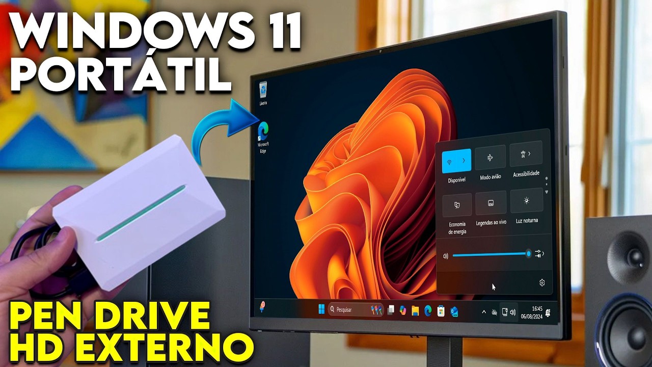 Crie seu Windows 11 Port&aacute;til - Veja como instalar em um Pen Drive ou HD Externo!