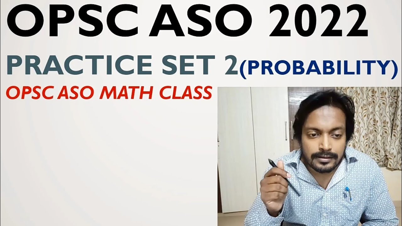 OPSC ASO Top PROBABILITY Problems and Concepts | ASO complete Math Course