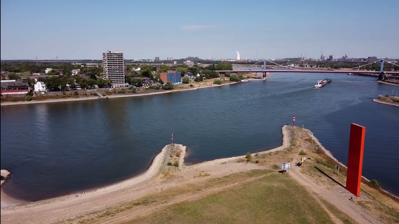 Das Ruhrgebiet von oben: Teil 2/4 Vom Rhein zum Rhein- Herne-Kanal. Ruhrmündung Duisburg Kaßlerfeld.