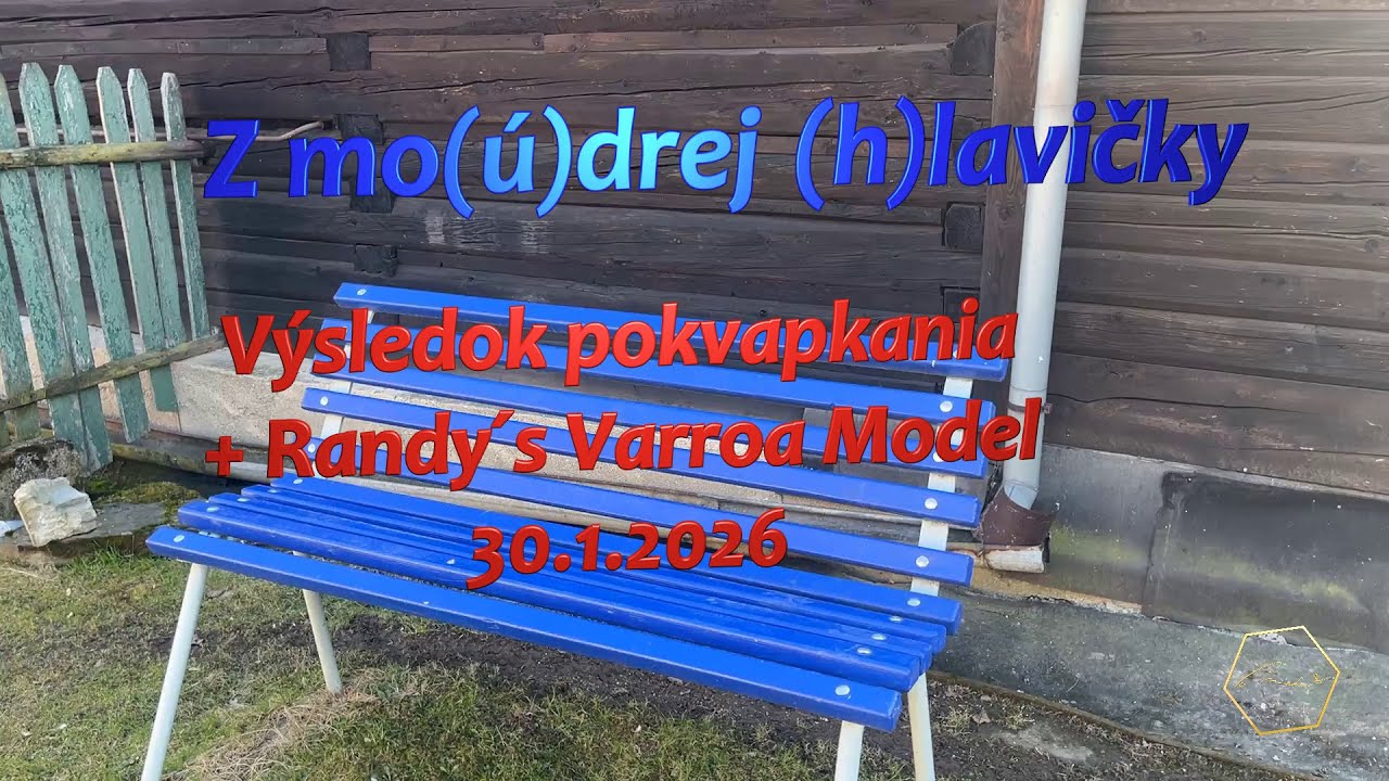 Výsledok pokvapkania + Randy´s Varroa Model - 31.1.2026