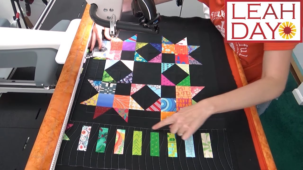 Quilting with Rulers on a Longarm - Curving Lines and Ditching
