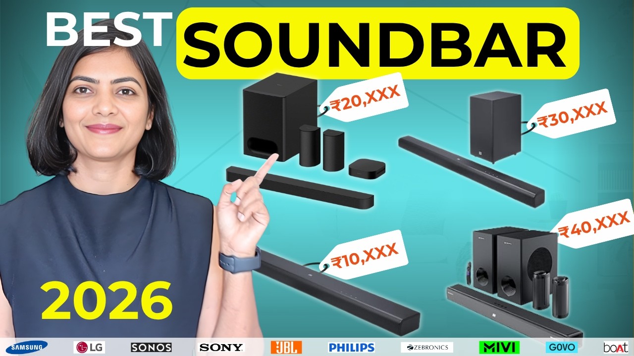 Лучшие саундбары 2026 года | Sony vs LG vs Samsung vs JBL | Zebronics vs Mivi vs Boat