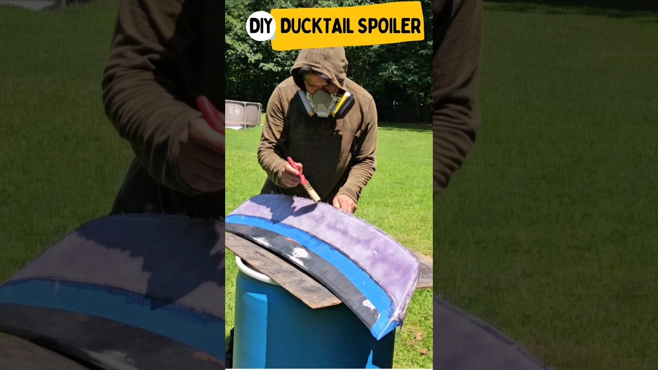 DIY Fiberglass Ducktail Spoiler for a PONTIAC G8