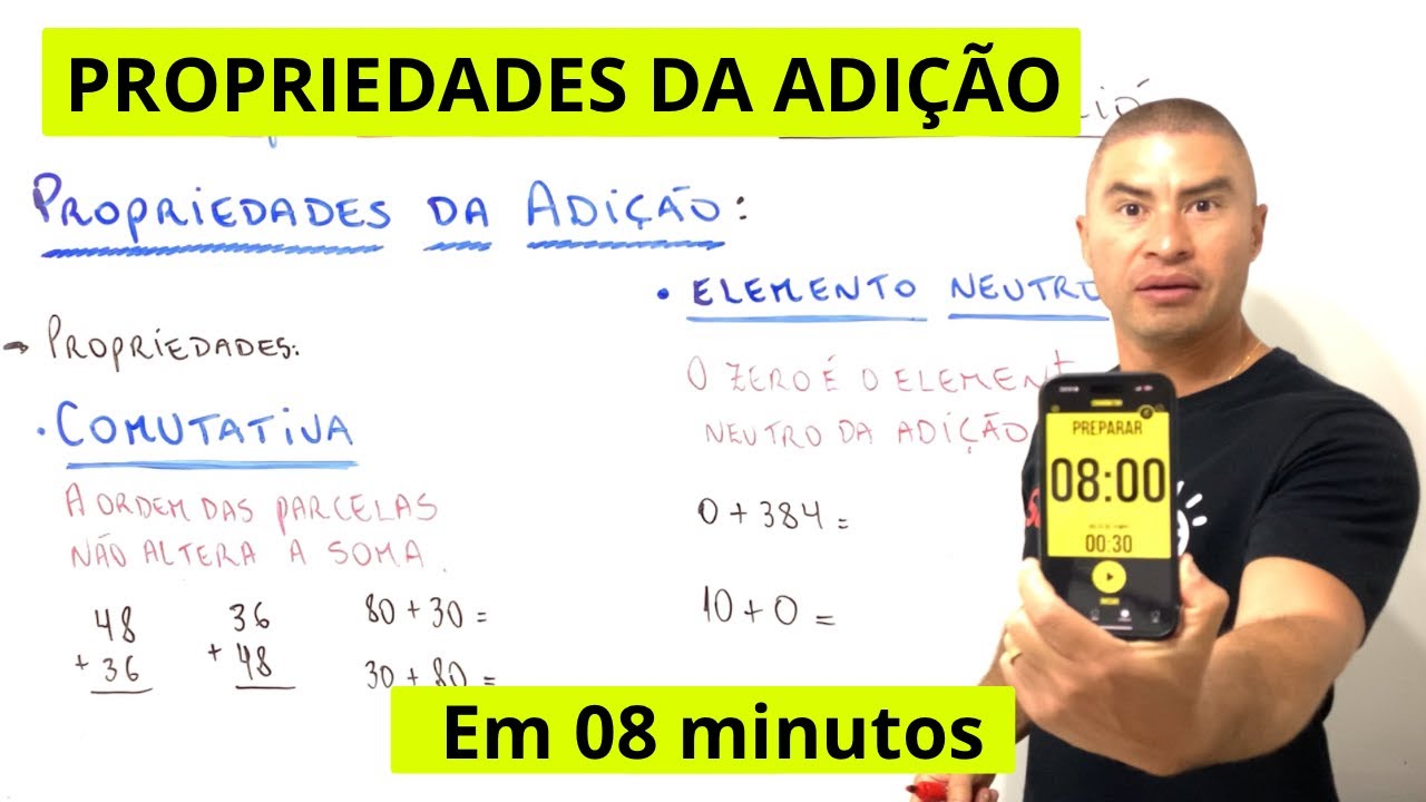 PROPRIEDADES DA ADIÇÃO EM 8 MINUTOS 