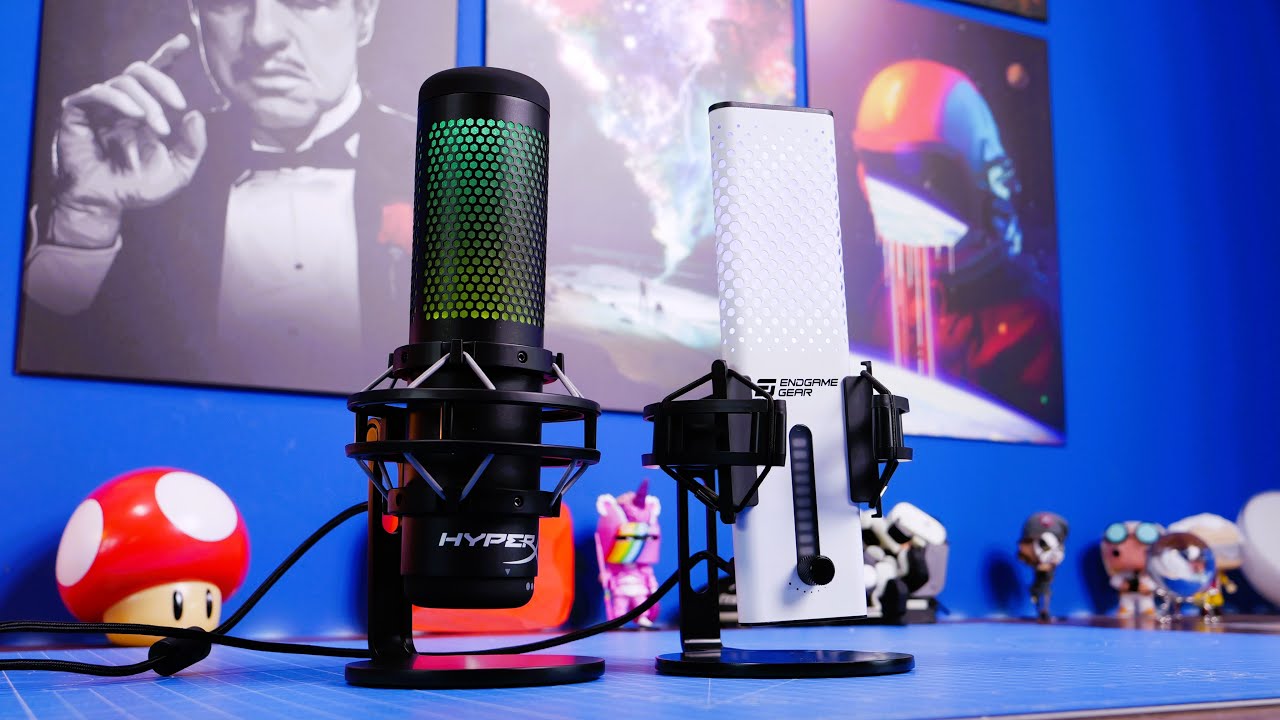 HyperX QuadCast S vs Endgame Gear XSTRM mic comparison