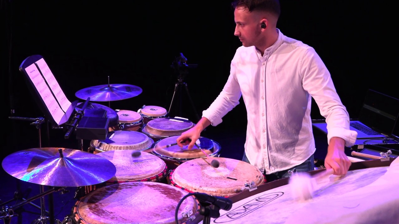 Sturm und Drang for percussion solo, fixed media and live triggered electronics by Adam Hakooz