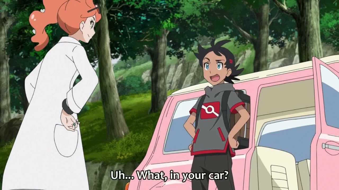 Goh doesn&rsquo;t want a ride in Sonia&rsquo;s car Pokemon (2019) Episode 100 English Sub