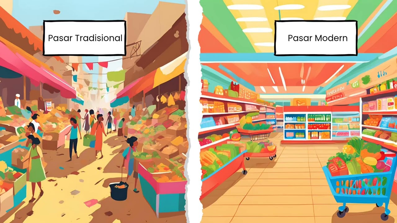Perbedaan Pasar Tradisional dan Pasar Modern