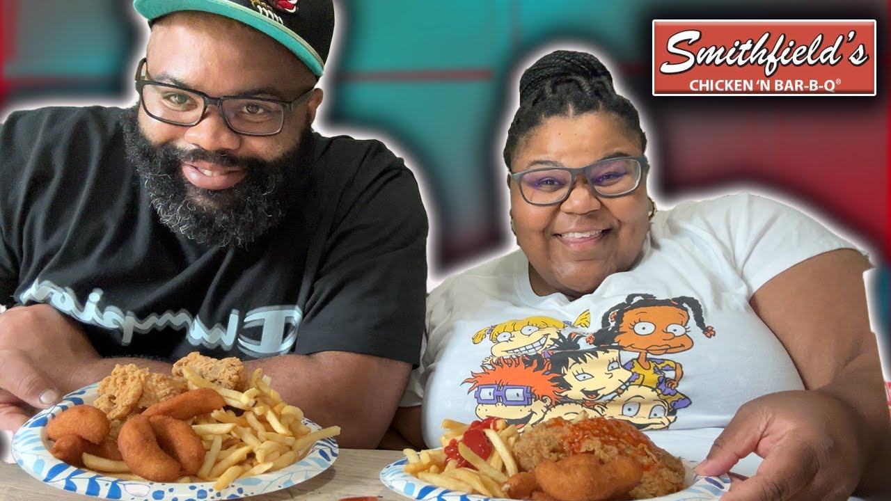 SMITHFIELD CHICKEN AND BBQ MUKBANG