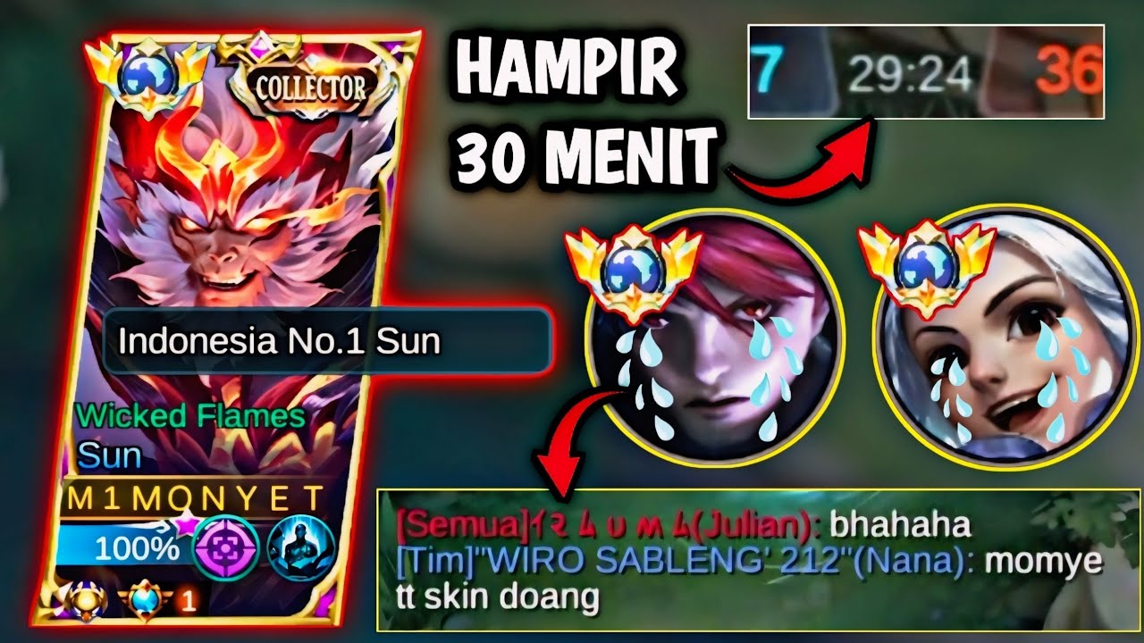 DI BANTAI MUSUH SAMPAI SUN KU DI REMEHKAN!! SUN KU LANGSUNG MODE NGAMUK | MLBB