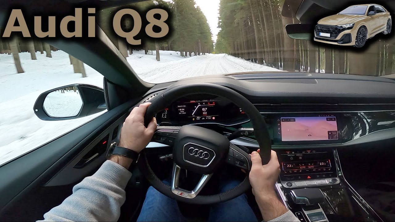2024 Audi Q8 50 TDI quattro | POV test drive on snow