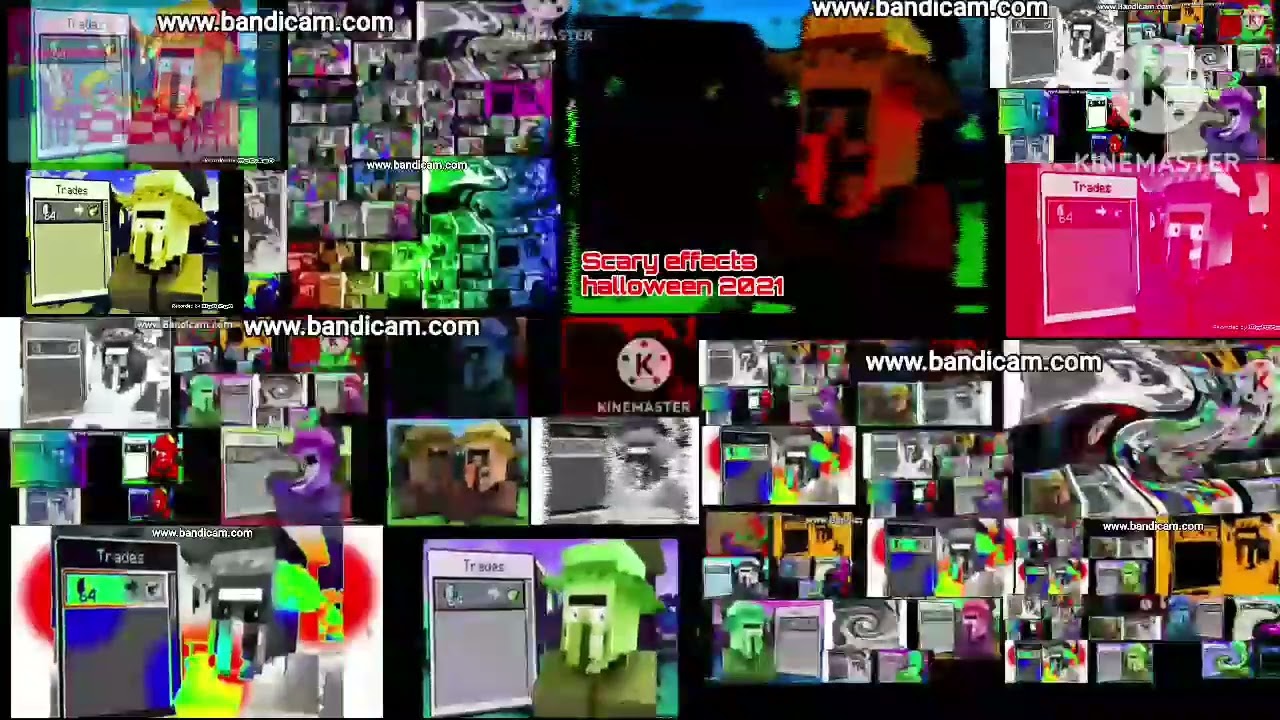 thousands of angry alex with ear erreape and jumpscare