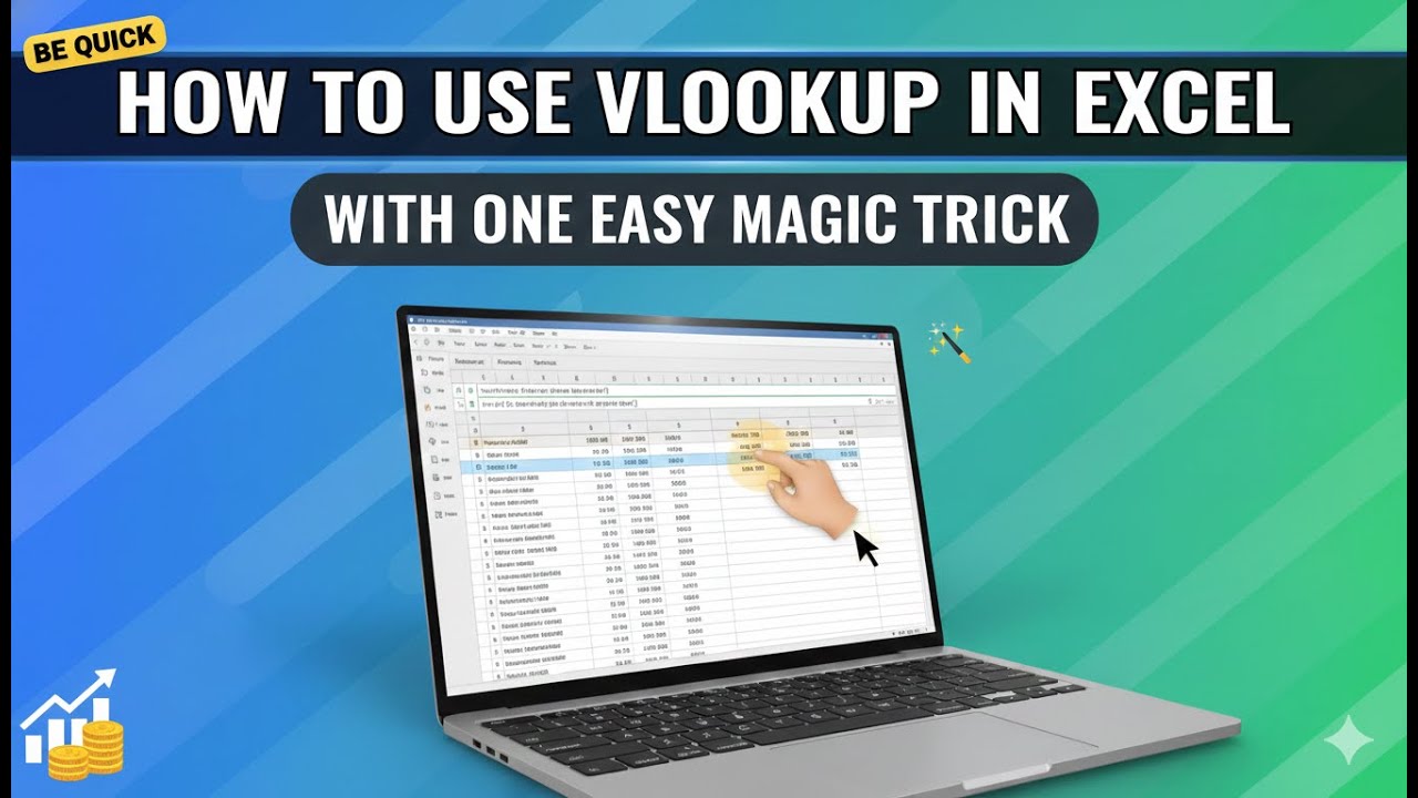 HOW TO USE VLOOKUP IN EXCEL WITH ONE EASY MAGIC TRICK