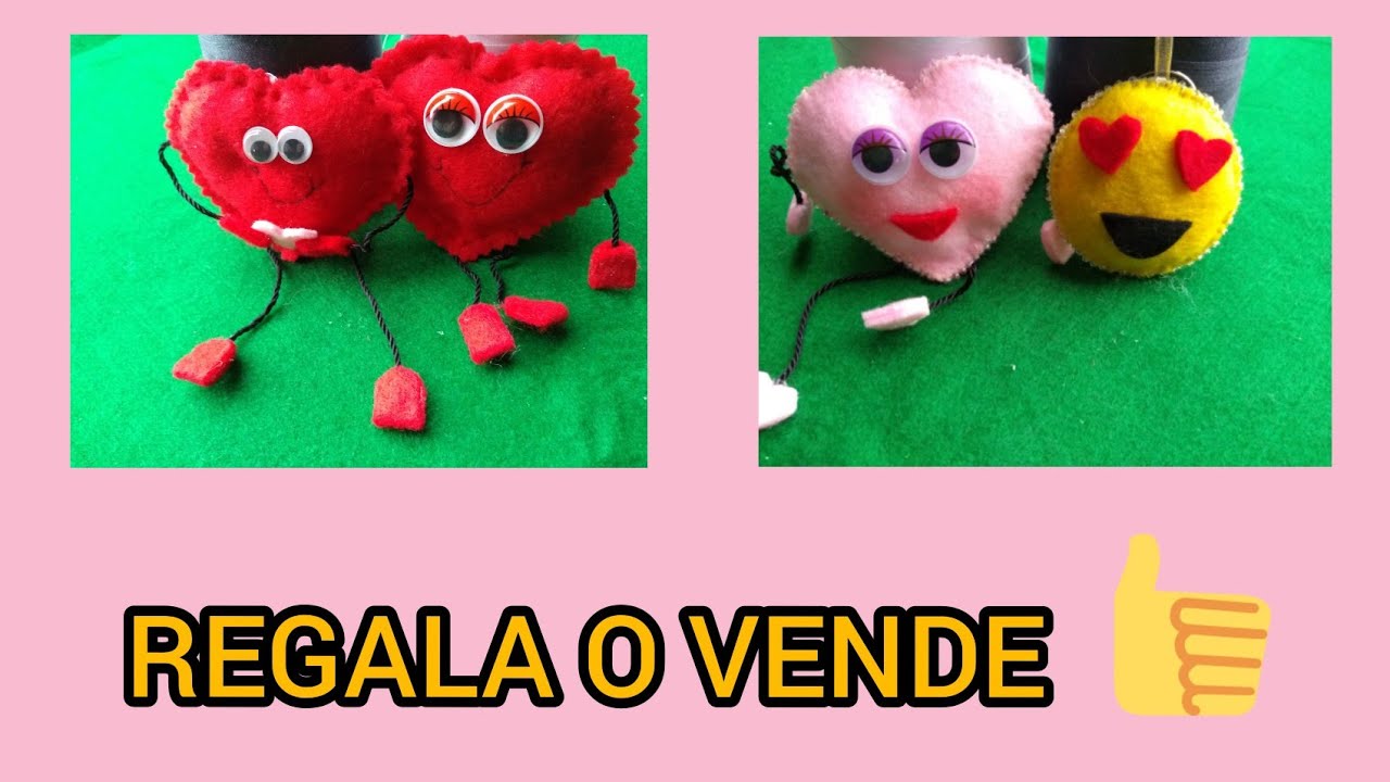 ♥️ Corazones de Fieltro 💕