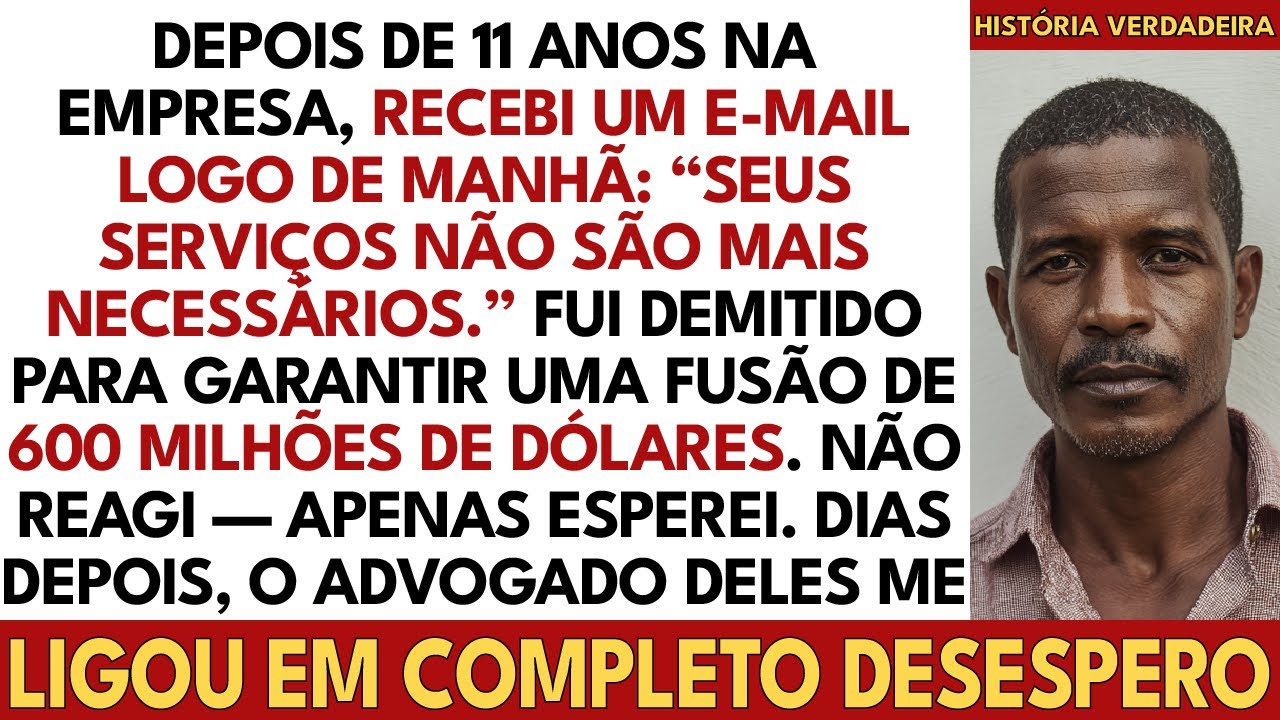 Após 11 Anos, Fui Demitido Por E-Mail Em Fusão De $600M — Derrubei Tudo Com Uma Cláusula