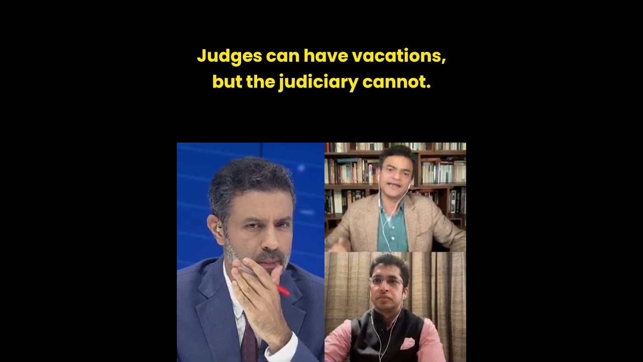 Judges can have vacation, judiciary can't. #supremecourt #judiciary #anandranganathan