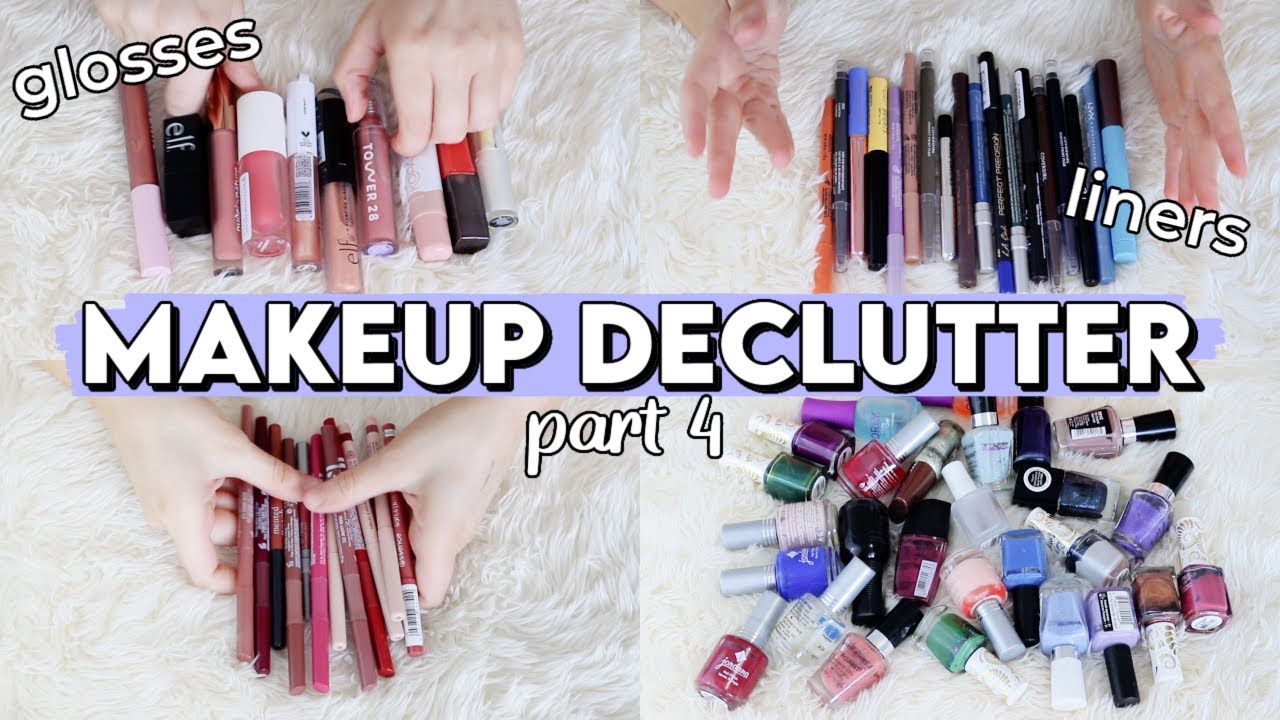 MAKEUP DECLUTTER 2022: Eyes, Lips, Brushes & Nail Polishes