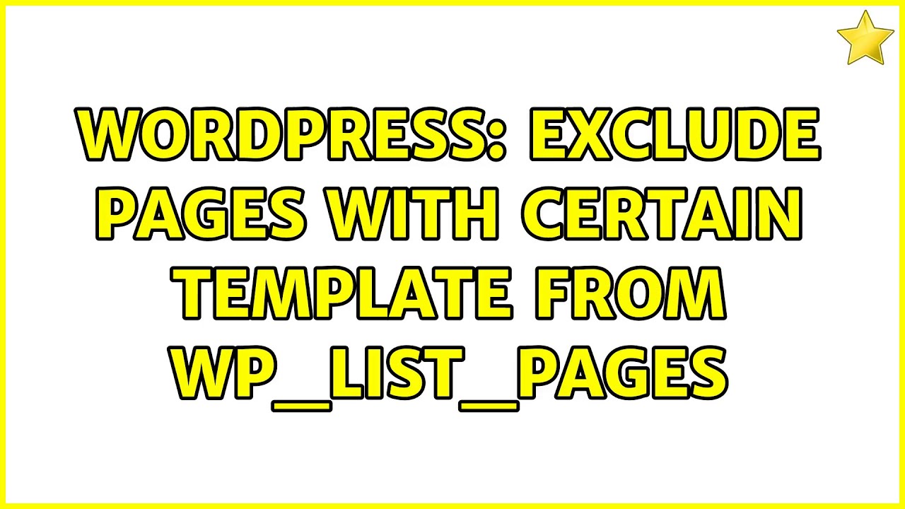 Wordpress: Exclude pages with certain template from wp_list_pages