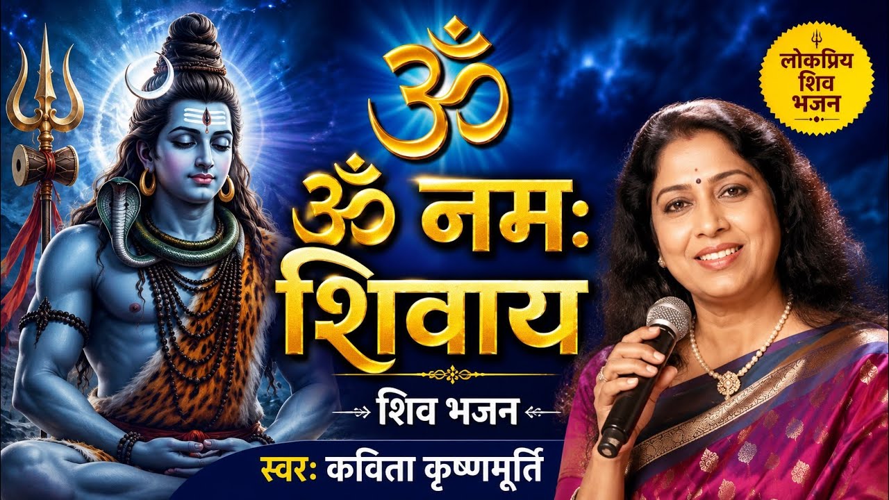 ओम नमः शिवाय ।।कविता कृष्णमूर्ति #shiv #bhajan #song #shiva#shivshankar #om #omnamahshivaya #kavita 